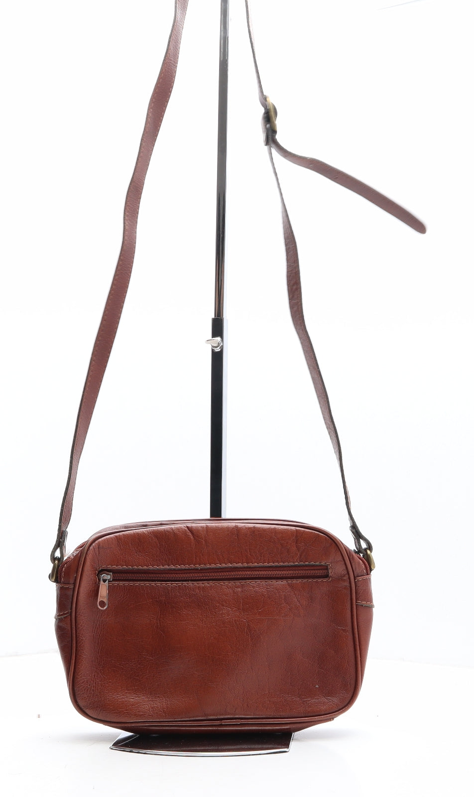 Jane Stilton Womens Brown Leather Crossbody Size Small