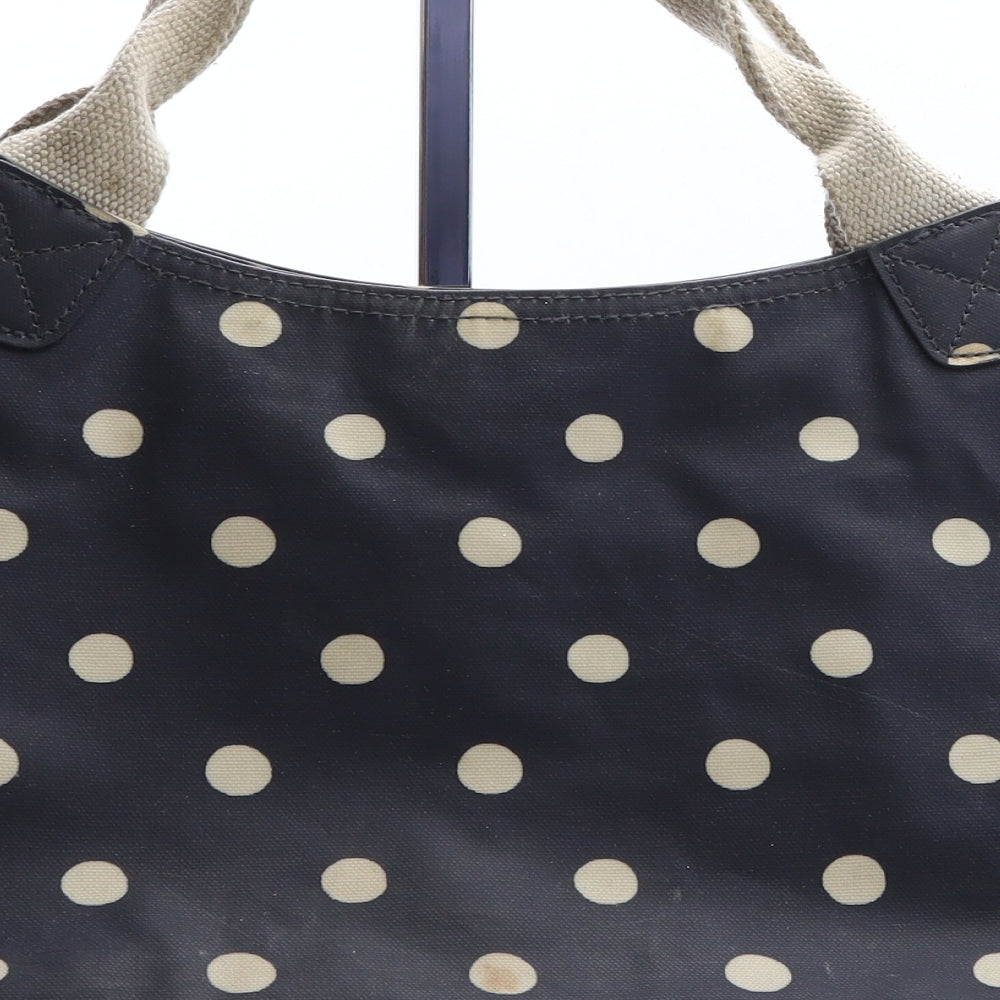 Cath Kidston Womens Blue Polka Dot Nylon Top Handle Bag Size Medium