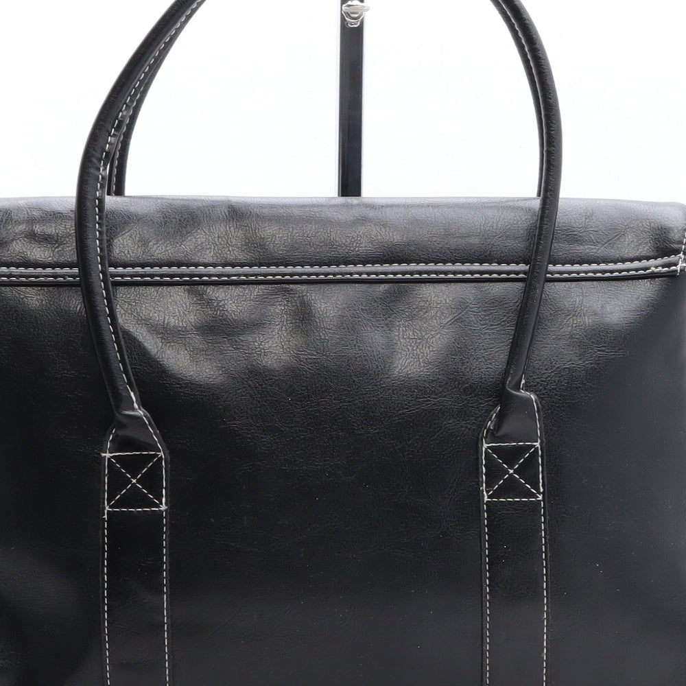 Elle MacPherson Womens Ivory Colorblock Polyamide Top Handle Bag Size Large