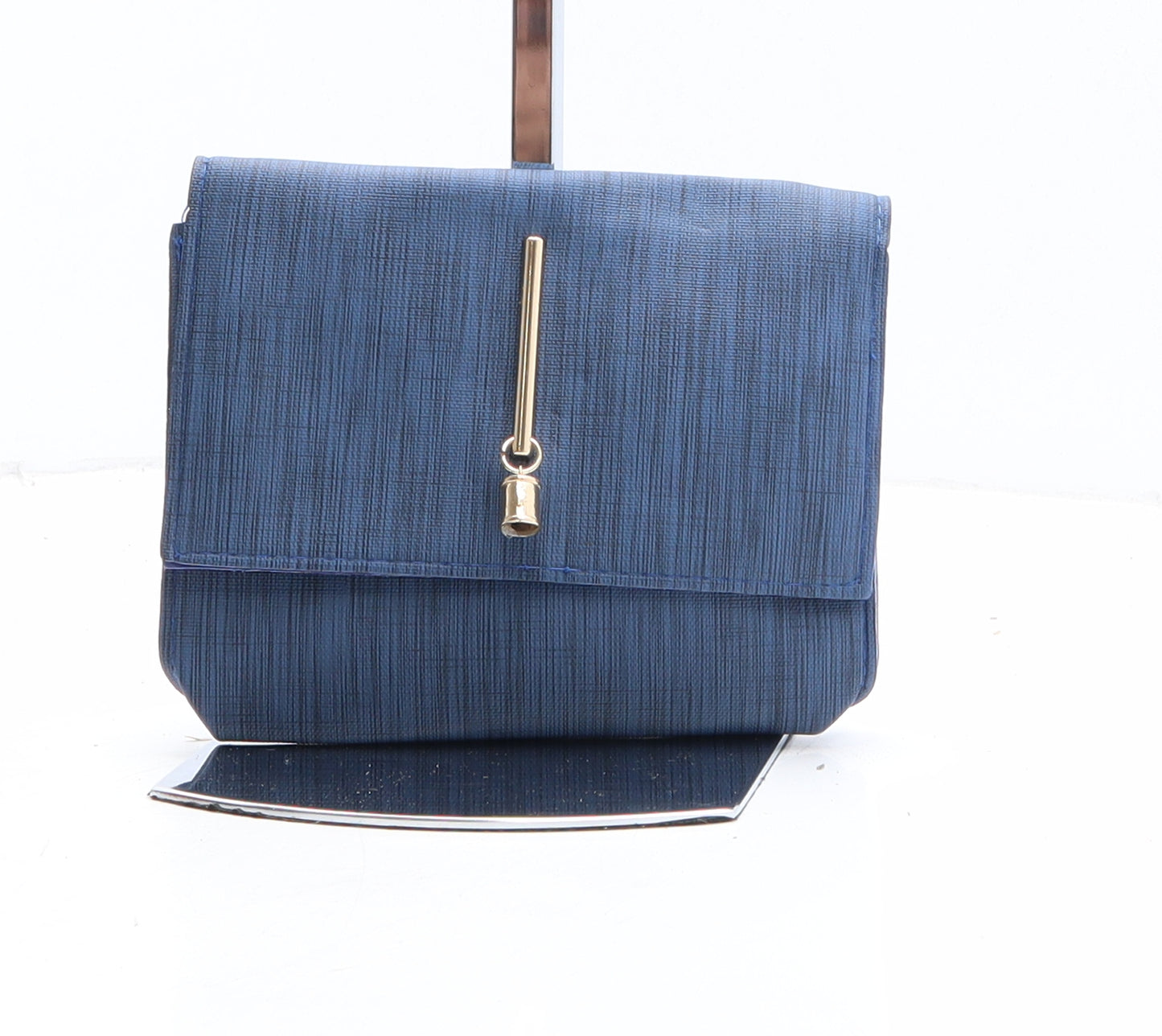Preworn Womens Black Polyethylene Clutch Size Micro