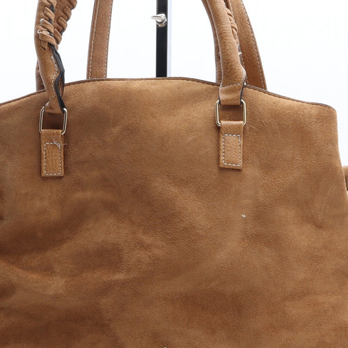 Preworn Womens Brown Polyethylene Hobo Bag Size Large
