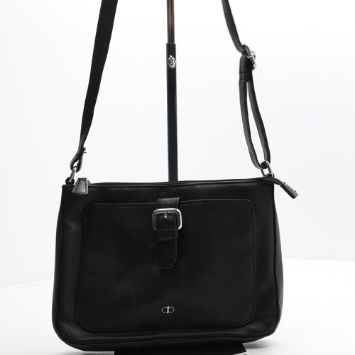 Debenhams Womens Black Polyurethane Crossbody Size Medium