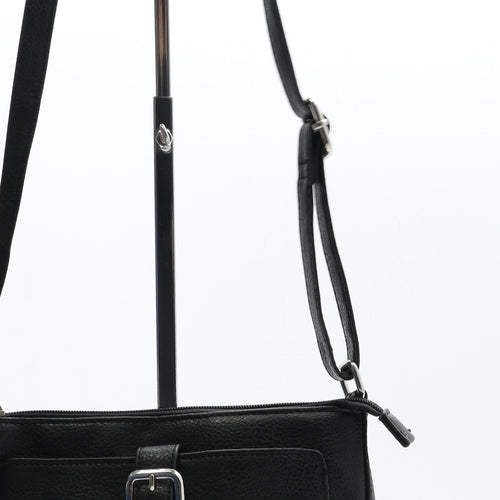 Debenhams Womens Black Polyurethane Crossbody Size Medium