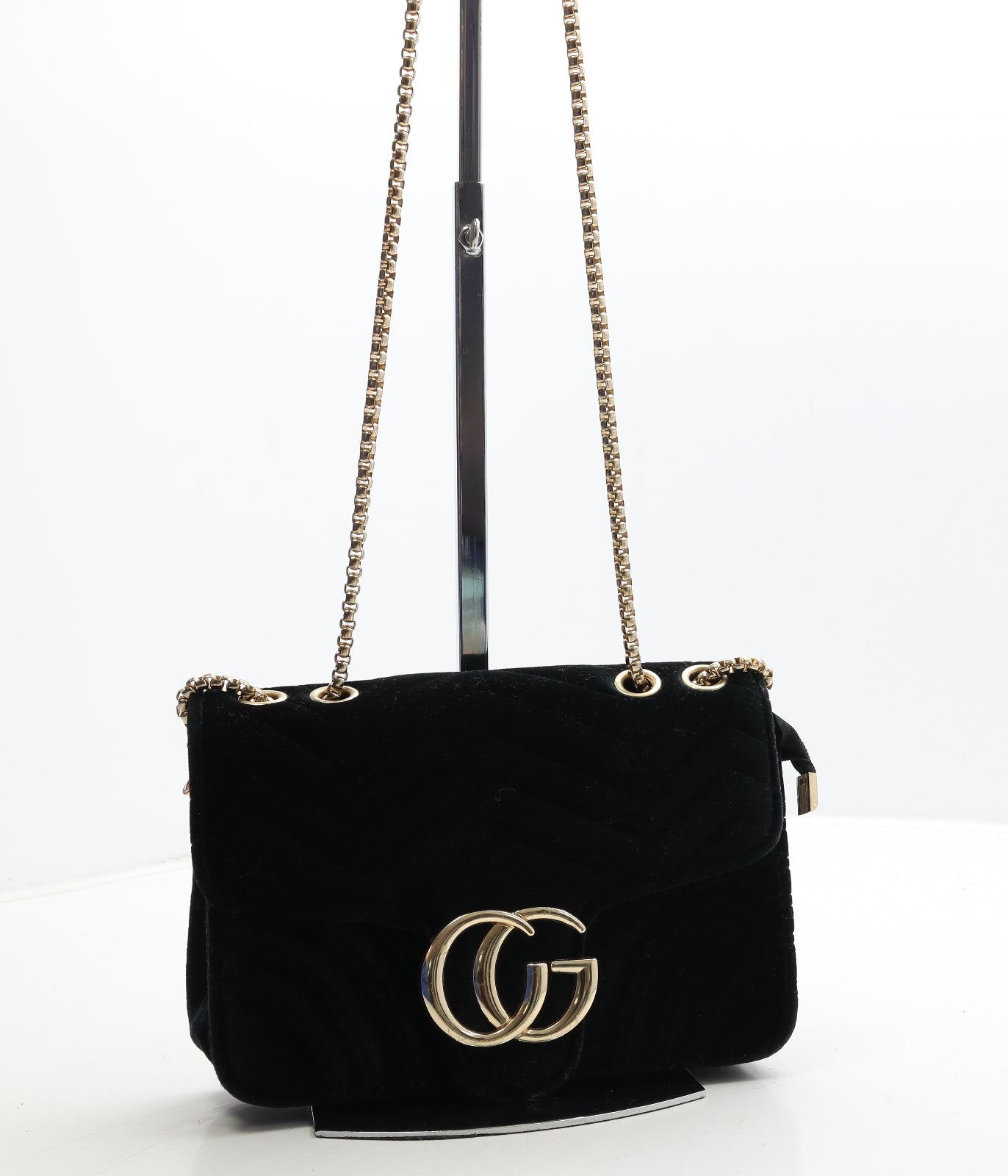 Preworn Womens Black Polyester Crossbody Size Small - Heart Detail