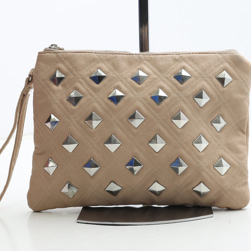 New Look Womens Nude Polyurethane Clutch Size Small