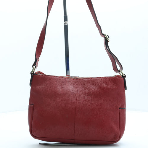 Amanda Lamb Womens Red Leather Crossbody Size Small