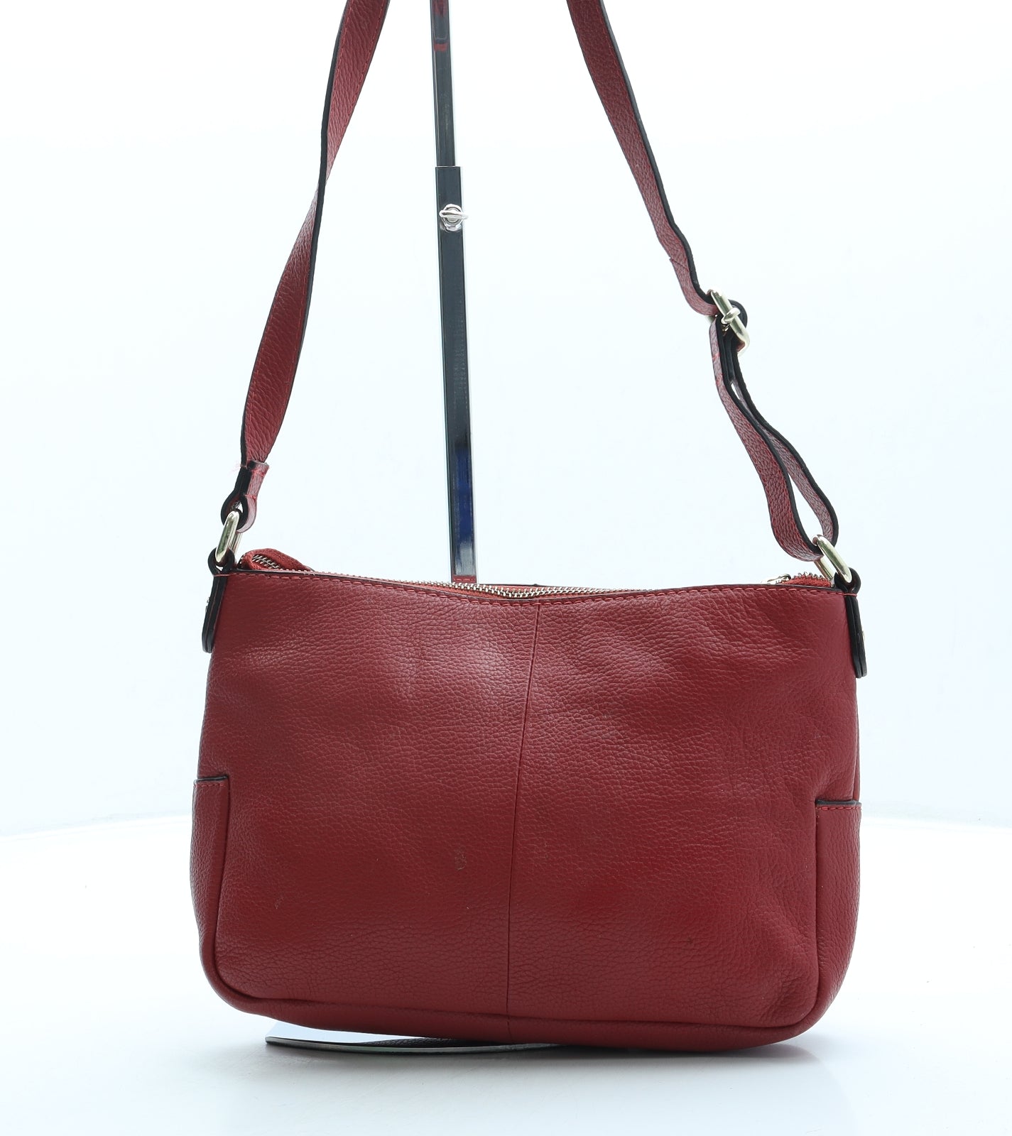 Amanda Lamb Womens Red Leather Crossbody Size Small