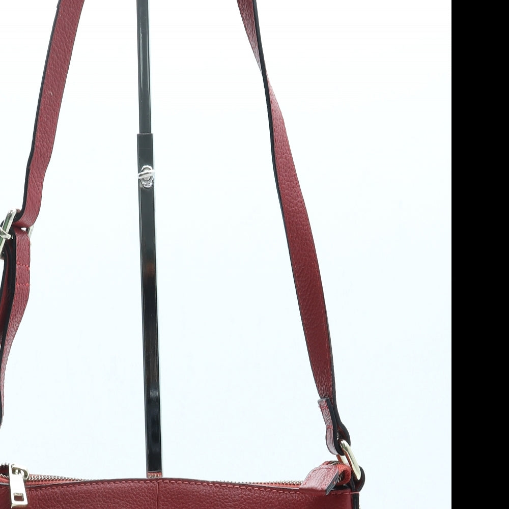 Amanda Lamb Womens Red Leather Crossbody Size Small