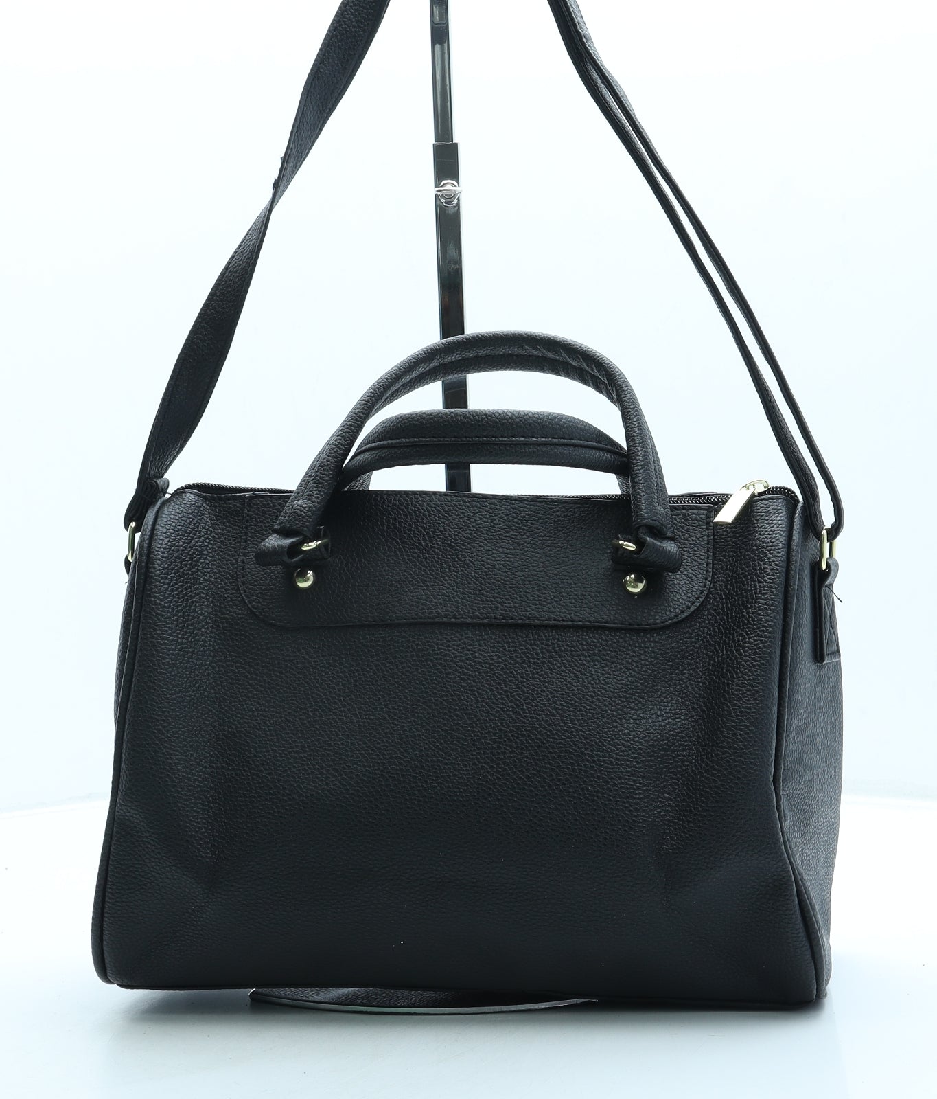 Nathalie Andersen Womens Black Leather Crossbody Size Small