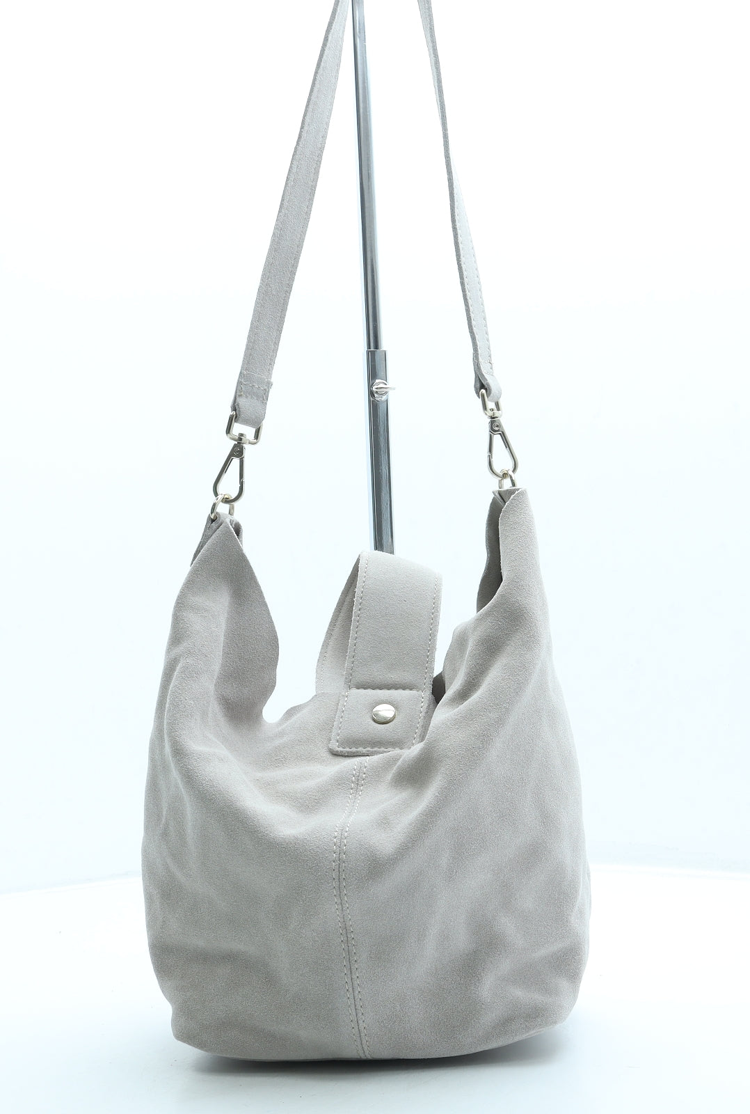Zara Womens Grey Suede Crossbody Size Small
