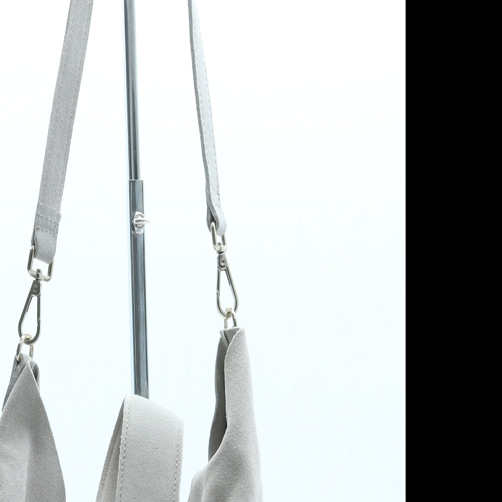 Zara Womens Grey Suede Crossbody Size Small