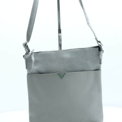 Primark Womens Grey Leather Crossbody Size Small