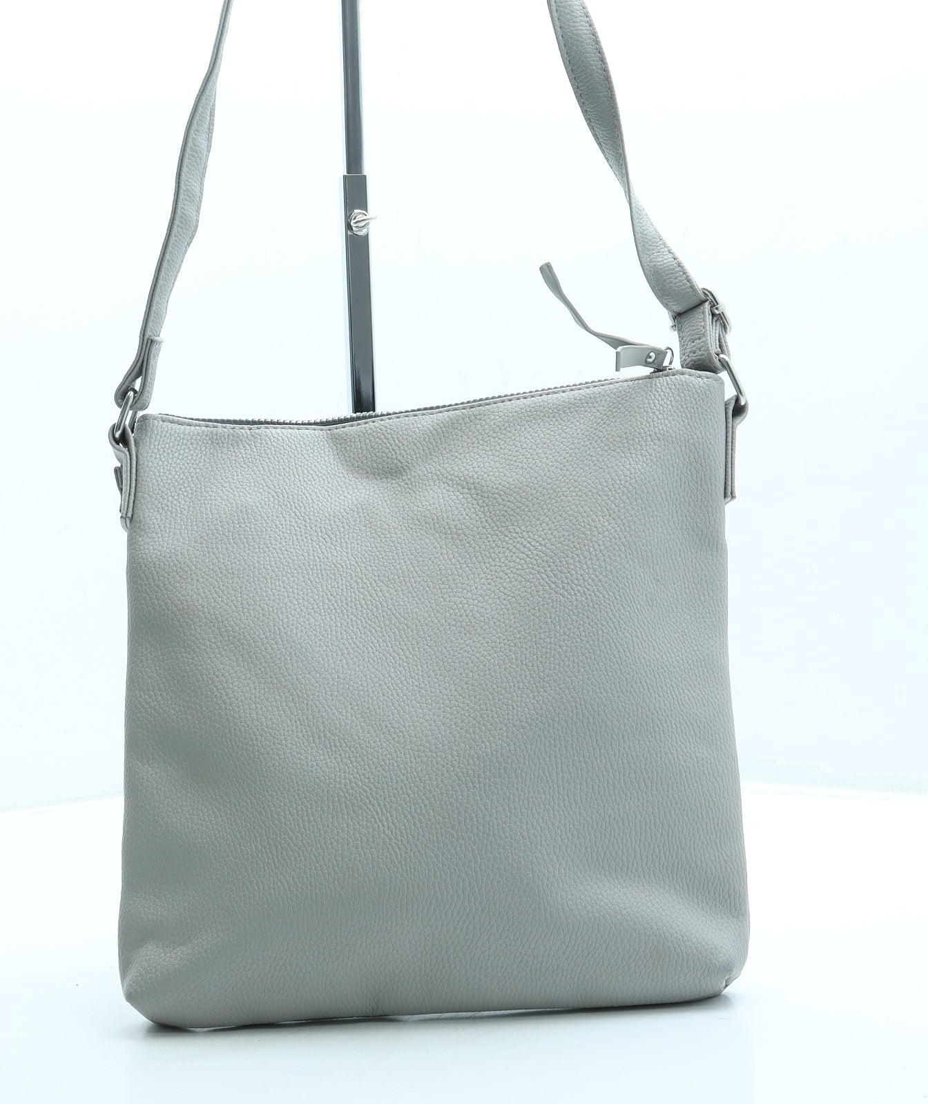 Primark Womens Grey Leather Crossbody Size Small