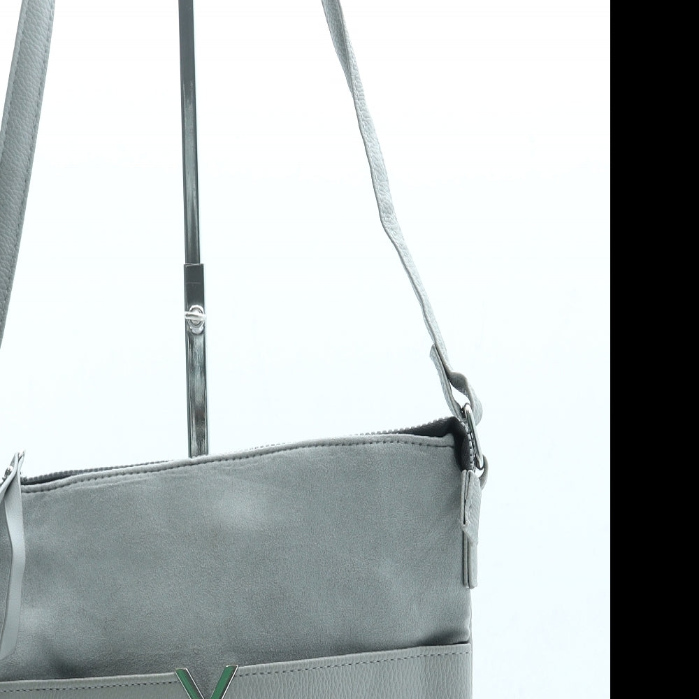 Primark Womens Grey Leather Crossbody Size Small