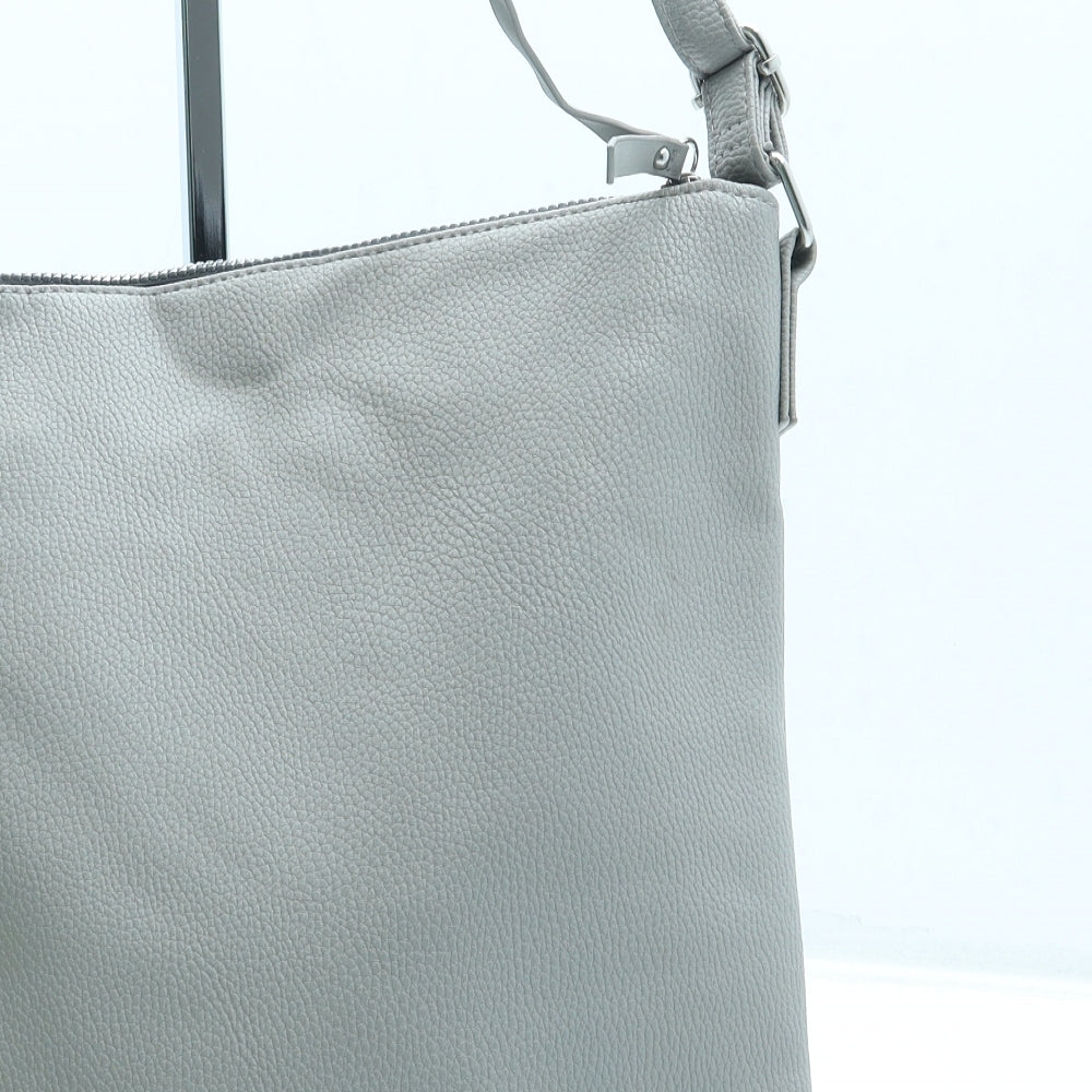 Primark Womens Grey Leather Crossbody Size Small