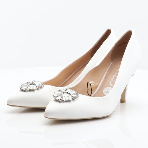 New Look Womens White Polyester Court Heel UK 9 42