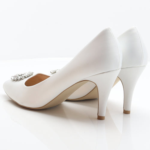 New Look Womens White Polyester Court Heel UK 9 42