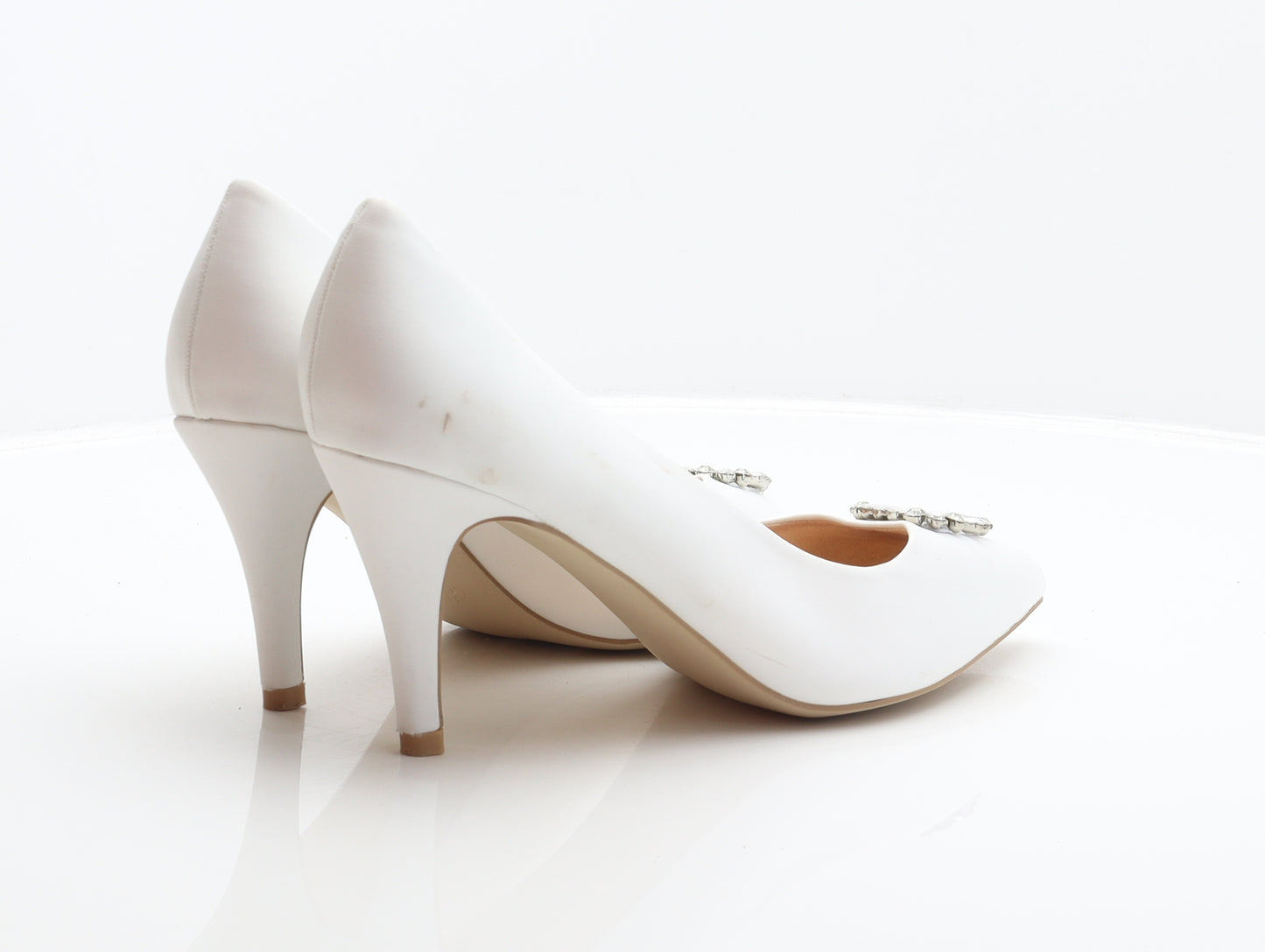 New Look Womens White Polyester Court Heel UK 9 42
