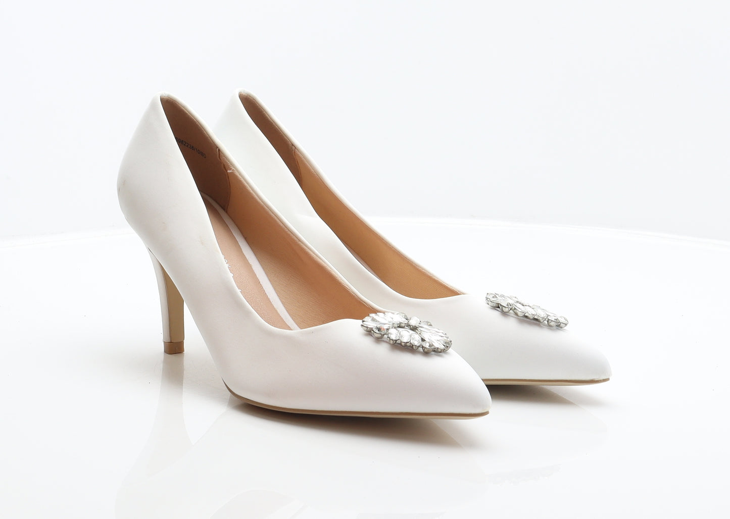 New Look Womens White Polyester Court Heel UK 9 42