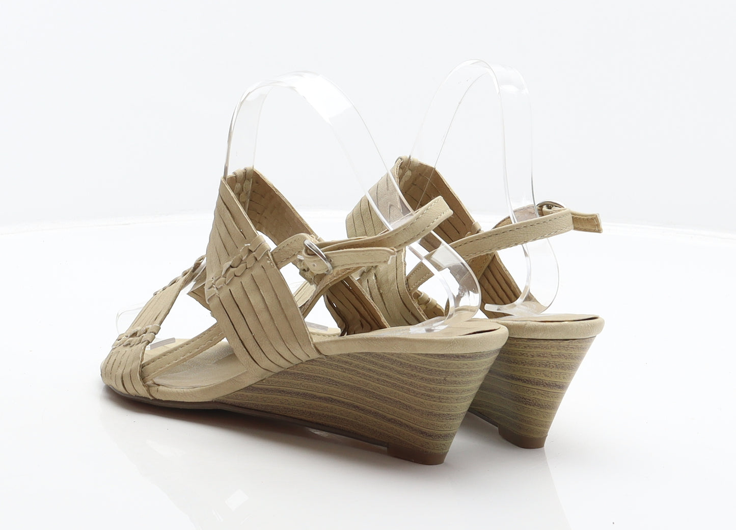 Dulce Rubio Womens Beige Synthetic Slingback Heel UK 5 38