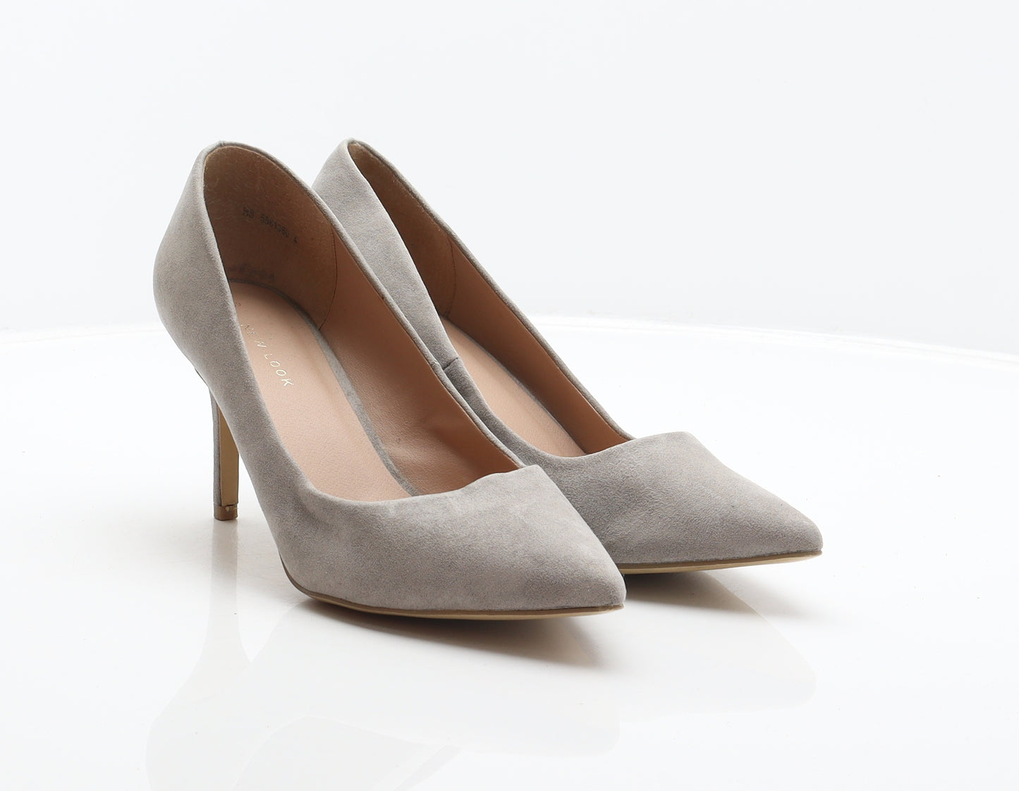 New Look Womens Grey Polyester Court Heel UK 6 39