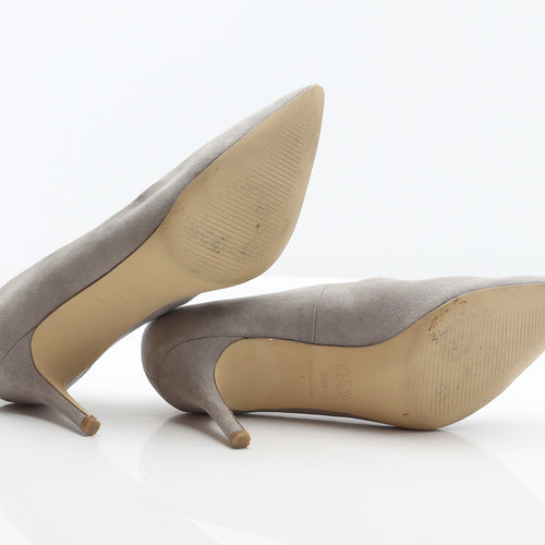 New Look Womens Grey Polyester Court Heel UK 6 39