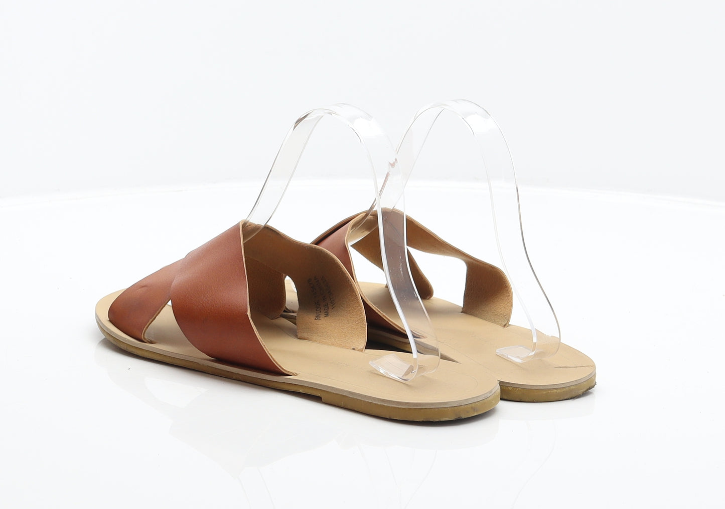 Atmosphere Womens Brown Synthetic Slider Sandal UK 7 40