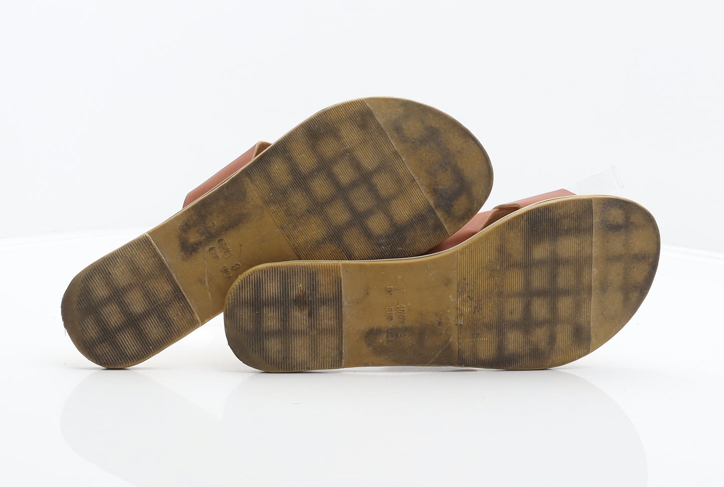 Atmosphere Womens Brown Synthetic Slider Sandal UK 7 40