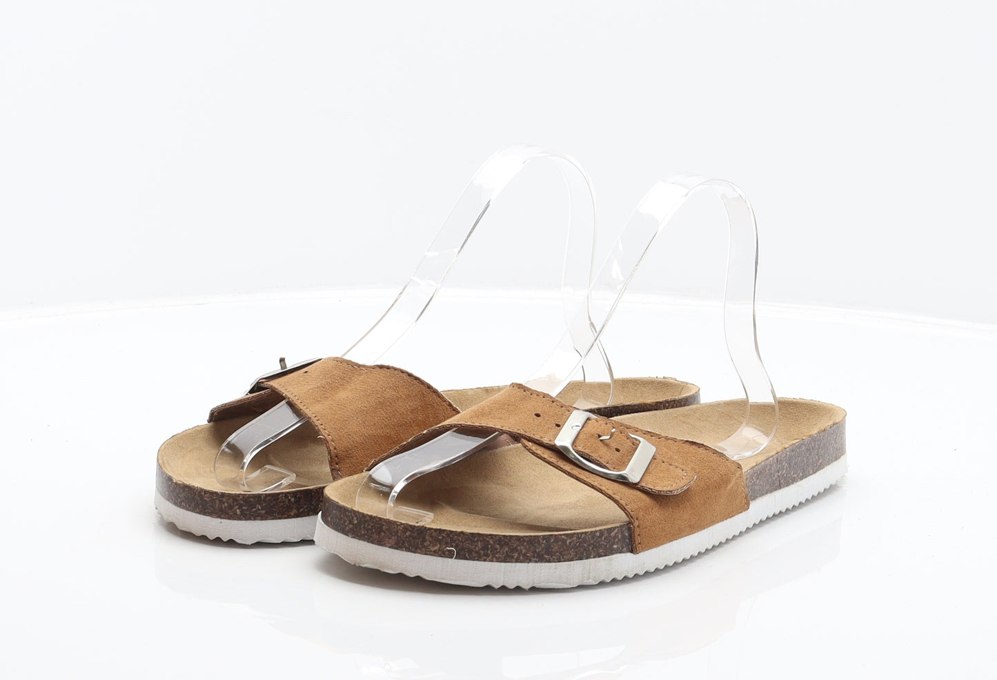 Primark Womens Brown Fabric Slider Sandal UK 7 40