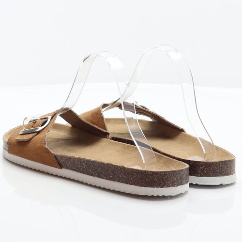 Primark Womens Brown Fabric Slider Sandal UK 7 40