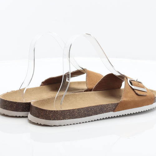 Primark Womens Brown Fabric Slider Sandal UK 7 40