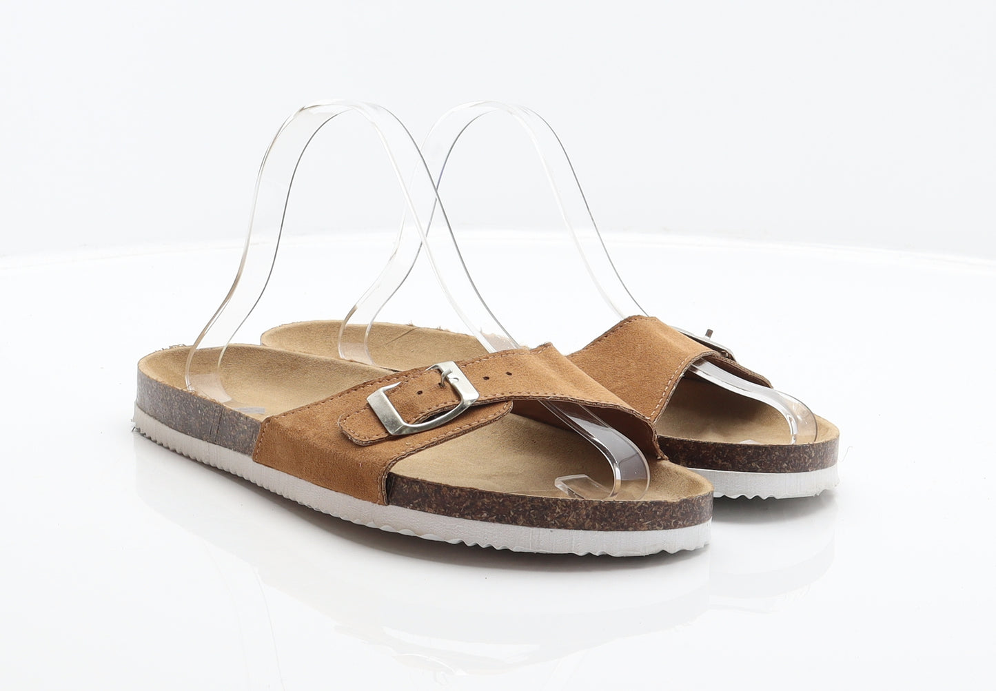 Primark Womens Brown Fabric Slider Sandal UK 7 40