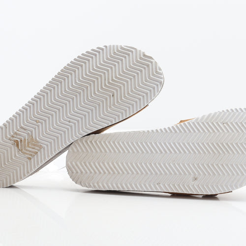 Primark Womens Brown Fabric Slider Sandal UK 7 40