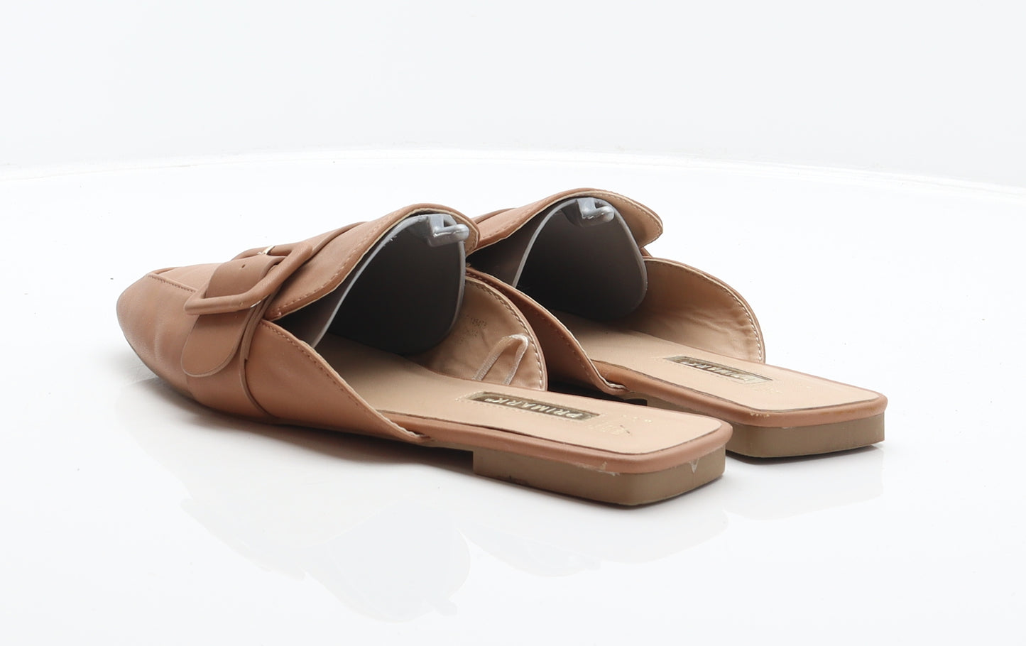 Primark Womens Brown Synthetic Mule Flat UK 6 39
