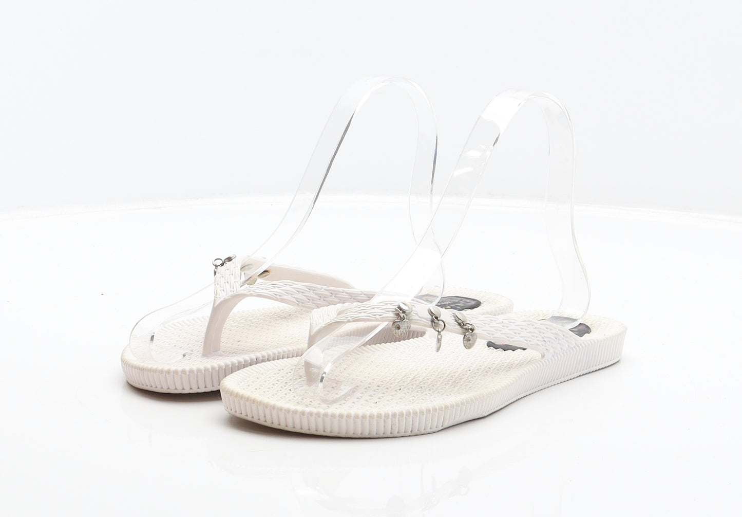 Sol Mediterraneo Womens White Synthetic Thong Sandal UK 5.5 39