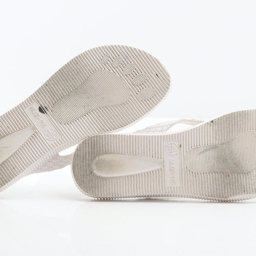 Sol Mediterraneo Womens White Synthetic Thong Sandal UK 5.5 39