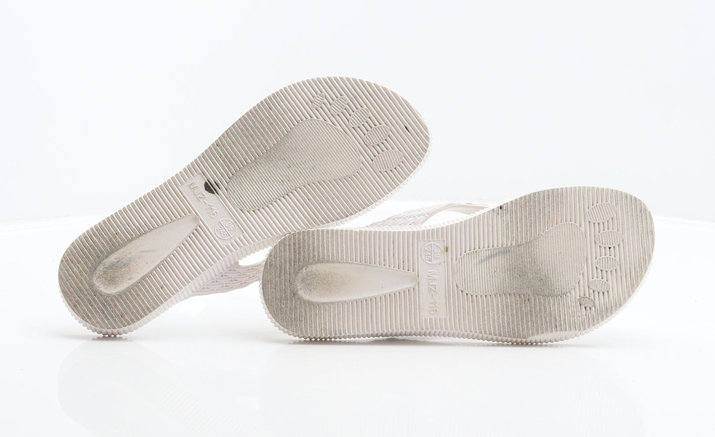Sol Mediterraneo Womens White Synthetic Thong Sandal UK 5.5 39
