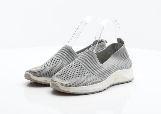Preworn Womens Grey Polyester Trainer UK 4 37