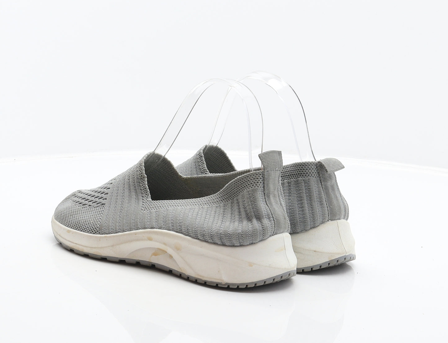 Preworn Womens Grey Polyester Trainer UK 4 37