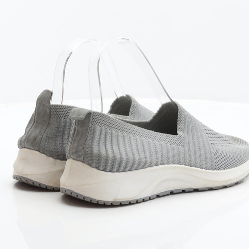 Preworn Womens Grey Polyester Trainer UK 4 37