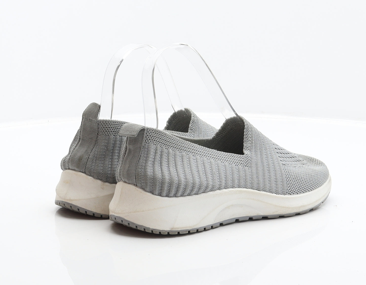 Preworn Womens Grey Polyester Trainer UK 4 37