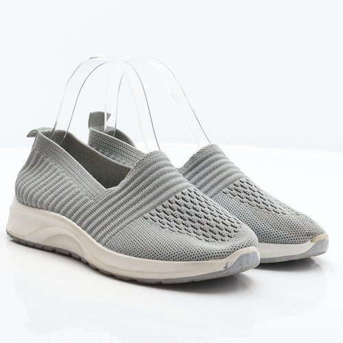 Preworn Womens Grey Polyester Trainer UK 4 37