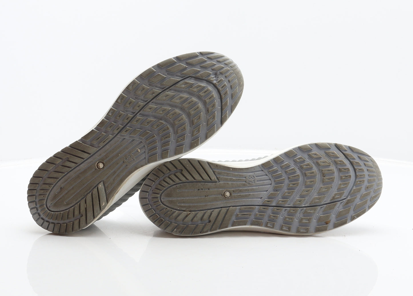 Preworn Womens Grey Polyester Trainer UK 4 37