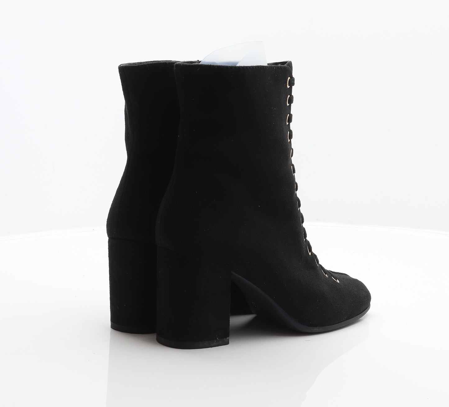 Star Collection Womens Black Polyester Bootie Boot UK 4 37
