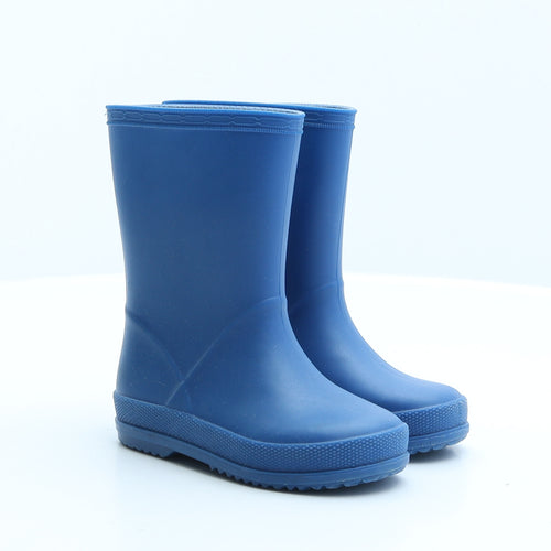 Dunnes Stores Boys Blue Rubber Wellies Boot UK 7