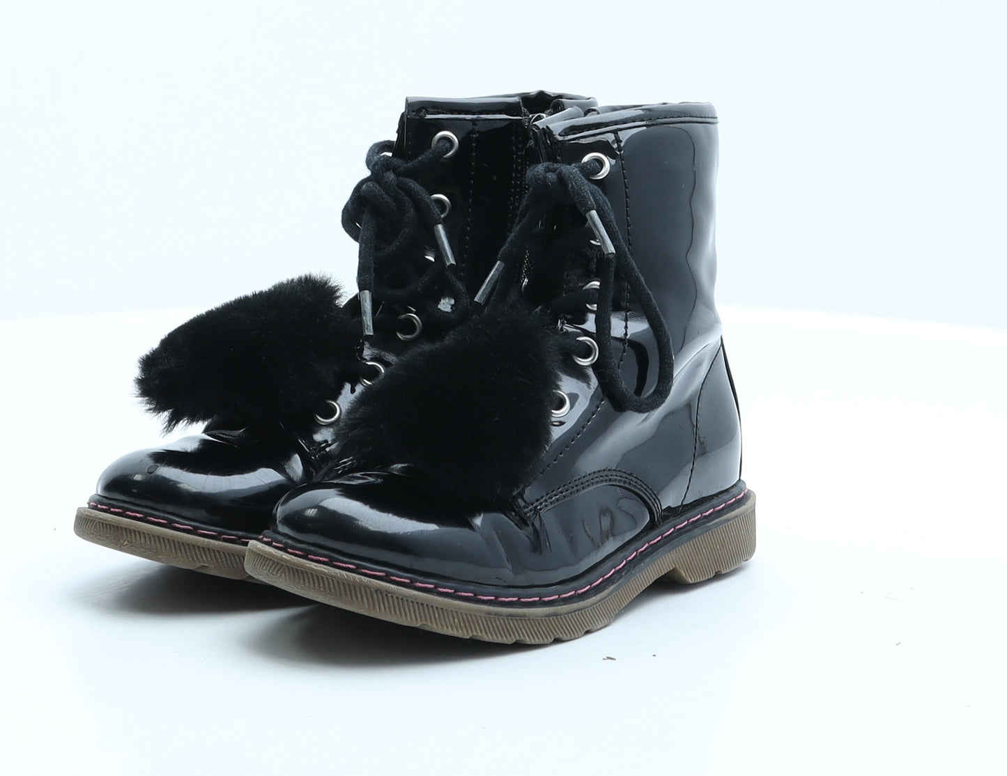 Cupcake Girls Black Synthetic Combat Boot UK 10 28