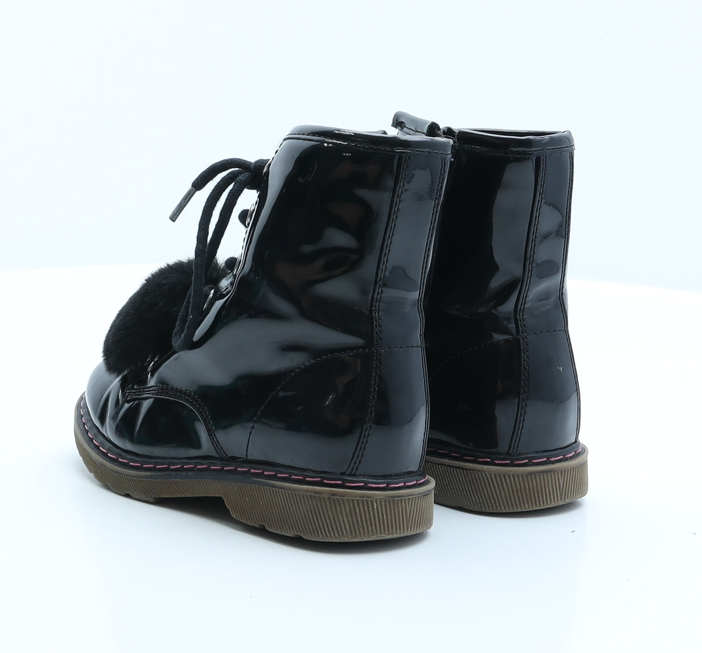 Cupcake Girls Black Synthetic Combat Boot UK 10 28