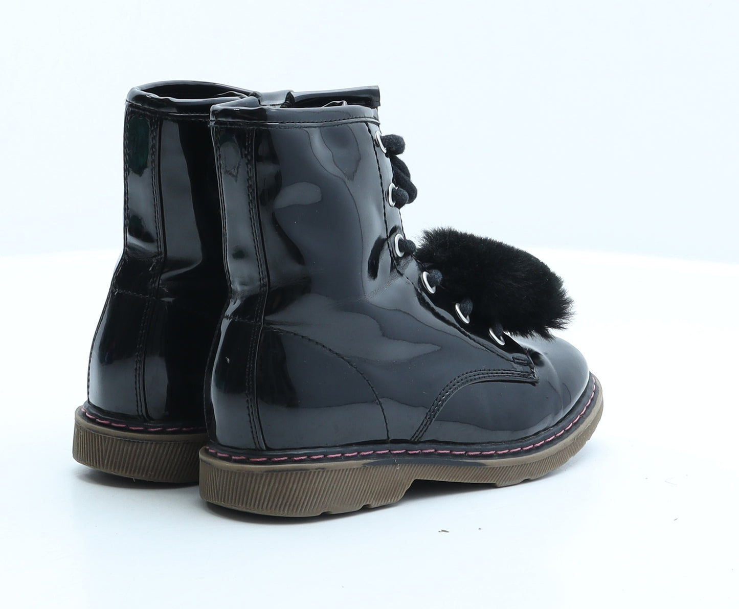 Cupcake Girls Black Synthetic Combat Boot UK 10 28