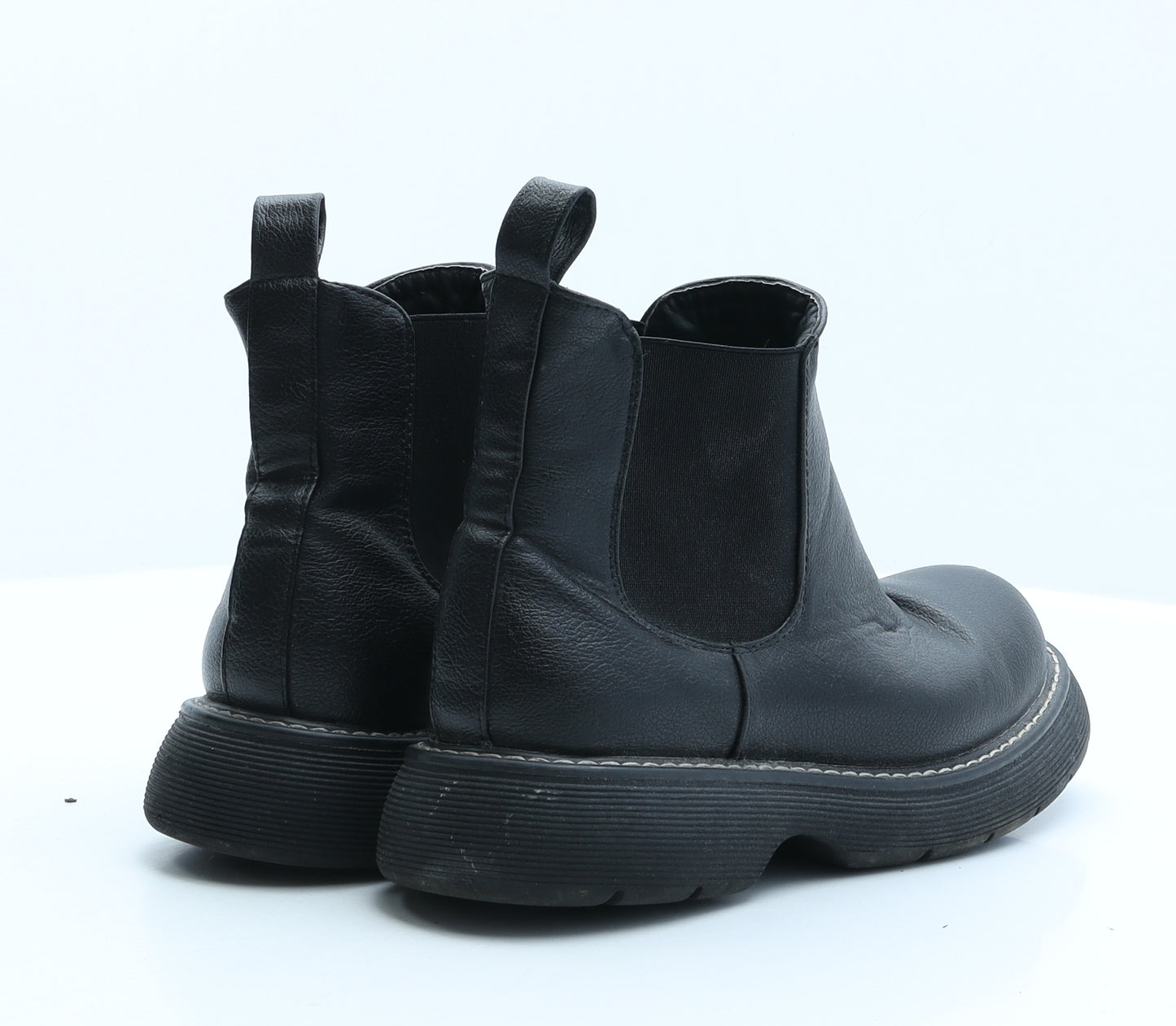 Preworn Womens Black Synthetic Chelsea Boot UK 6 39