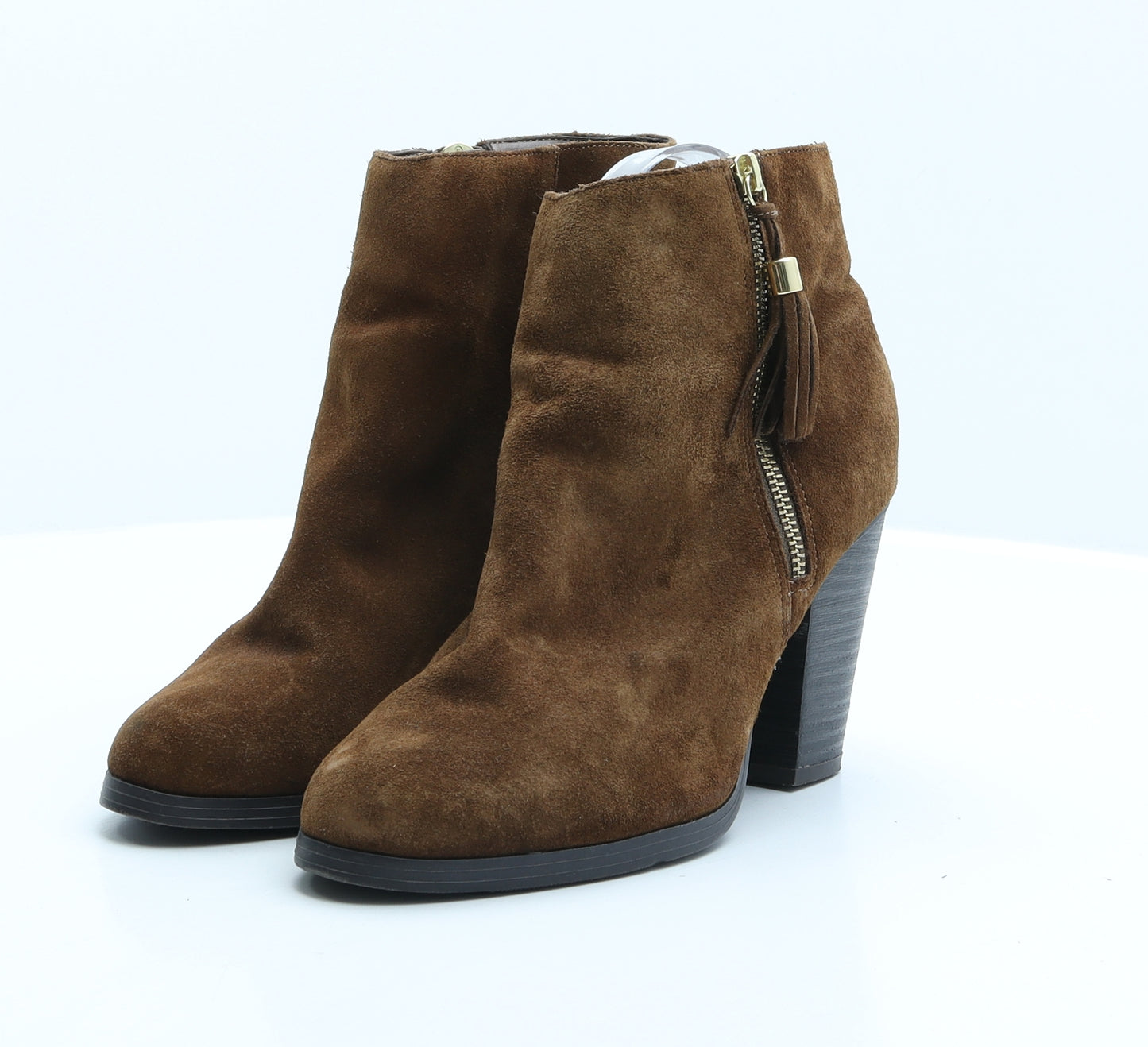 New Look Womens Brown Suede Bootie Boot UK 7 40